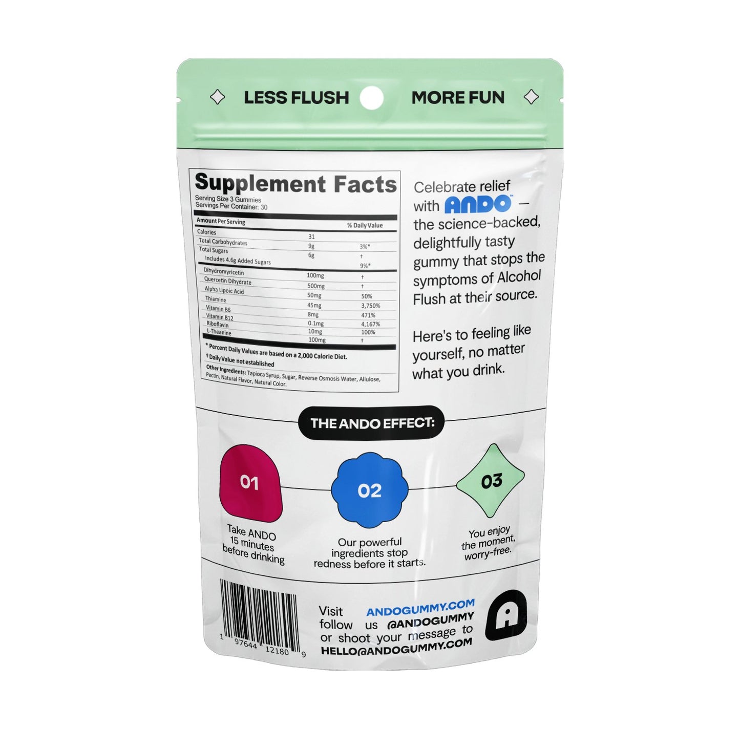 Ando Alcohol Flush Gummy - Ando Gummy